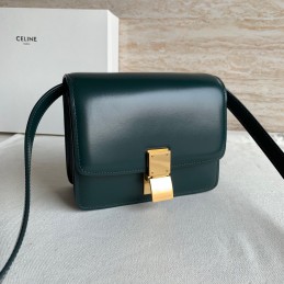 Box Bag - Dark Teal Smooth...