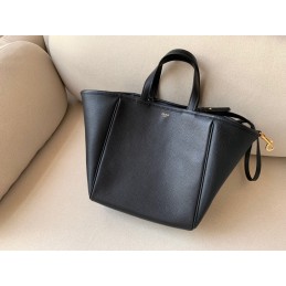 Cabas Tote - Black Grained...