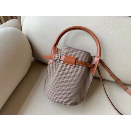 Bucket - Beige Houndstooth...