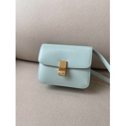Box Bag - Pale Aqua Smooth...