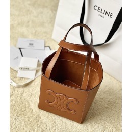 Triomphe Cube Bag - Cognac...