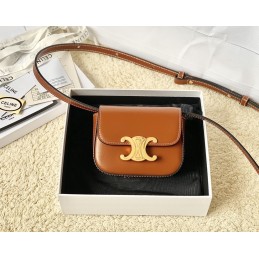 Mini Triomphe Bag - Cognac...