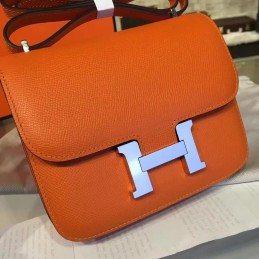 Orange Constance 24 Palladium Hardware Bag