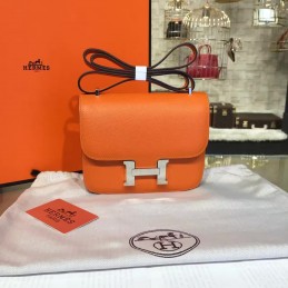 Orange Constance 24 Palladium Hardware Bag