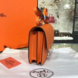Orange Constance 24 Palladium Hardware Bag