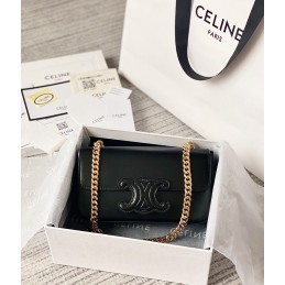 Triomphe Bag - Black Smooth...