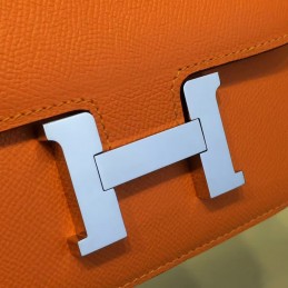 Orange Constance 24 Palladium Hardware Bag