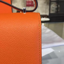 Orange Constance 24 Palladium Hardware Bag