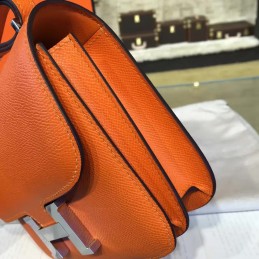 Orange Constance 24 Palladium Hardware Bag