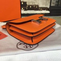 Orange Constance 24 Palladium Hardware Bag