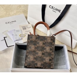 Triomphe Mini Tote - Brown...