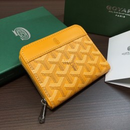 Zip Wallet - Yellow Chevron...