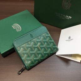 Zip Wallet - Green Chevron...