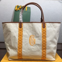 Striped Canvas Tote -...