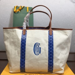 Striped Canvas Tote -...