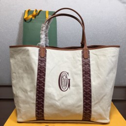 Striped Canvas Tote -...