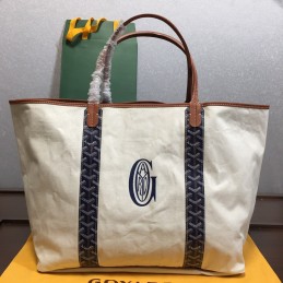 Striped Canvas Tote -...
