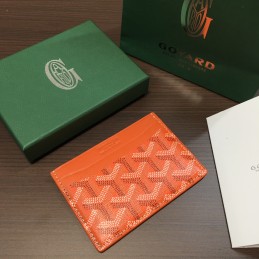 Card Case - Orange Chevron...
