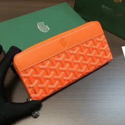Zip Wallet - Orange Chevron...