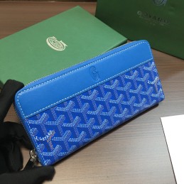 Zip Wallet - Blue Chevron...