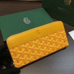 Zip Wallet - Yellow Chevron...