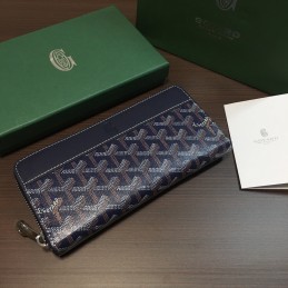 Zip Wallet - Navy Chevron...