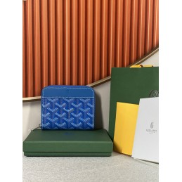 Zip Wallet - Blue Chevron...