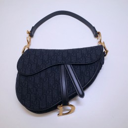 Saddle Medium Bag - Navy,...