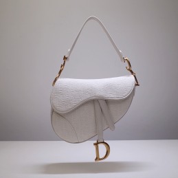 Saddle Medium Bag - Ivory,...