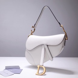 Saddle Medium Bag - White,...