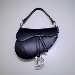 Saddle Medium Bag - Black,...