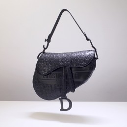 Saddle Medium Bag - Black,...