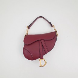 Saddle Mini Bag - Burgundy,...