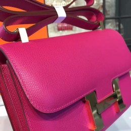 Fuchsia Constance 24 Gold Hardware Bag