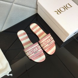 Slippers - Pink, Striped...