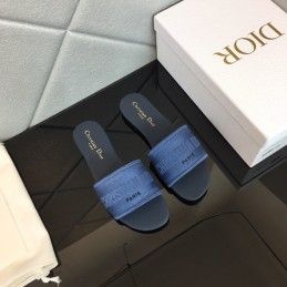 Slippers - Pale Blue, Plain...