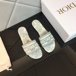 Slippers - Grey, Toile de...