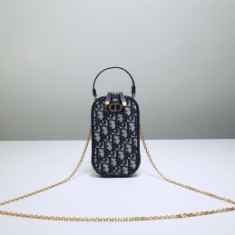 Phone Bag - Navy, Oblique...
