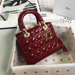 Lady Medium Bag - Burgundy,...