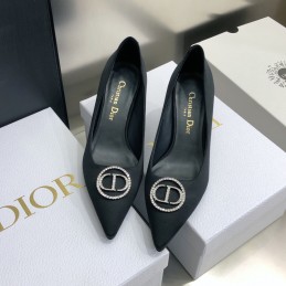 High Heels - Black, Leather...