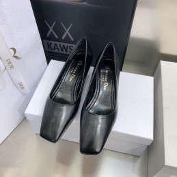 High Heels - Black, Leather...