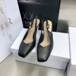 Sandals - Black, Leather...