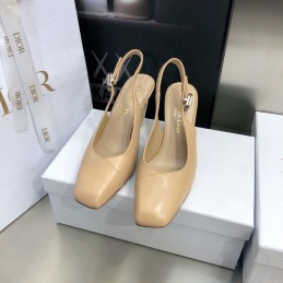 Sandals - Nude, Leather...