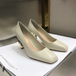 High Heels - Ivory, Leather...