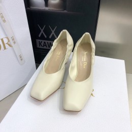 High Heels - Ivory, Leather...