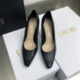 High Heels - Black, Leather...