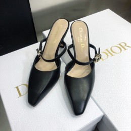 Sandals - Black, Leather...