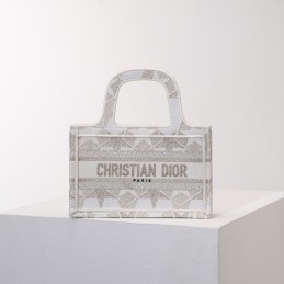 Book Mini Tote - Pale Grey,...