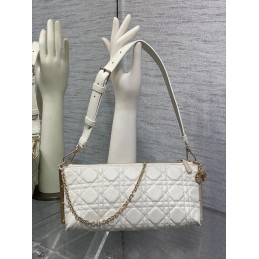 Club Bag - White, Cannage...
