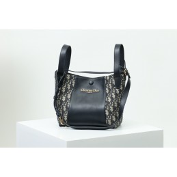 Small Bucket Bag - Navy,...